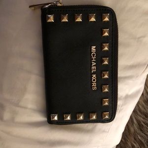 Michael Kors studded wristlet
